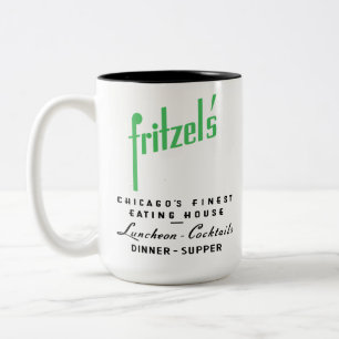 Fritzel's Restaurant, State & Lake, Chicago, IL Two-Tone Coffee Mug