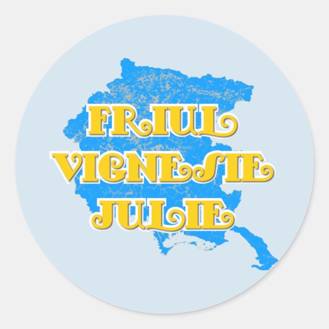 Friuli-Venezia Giulia Classic Round Sticker (Front)