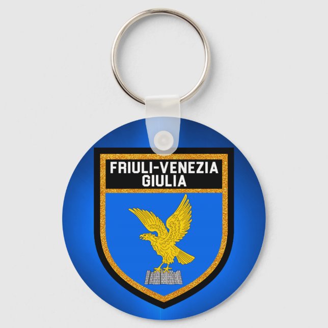 Friuli-Venezia Giulia Flag Key Ring (Front)