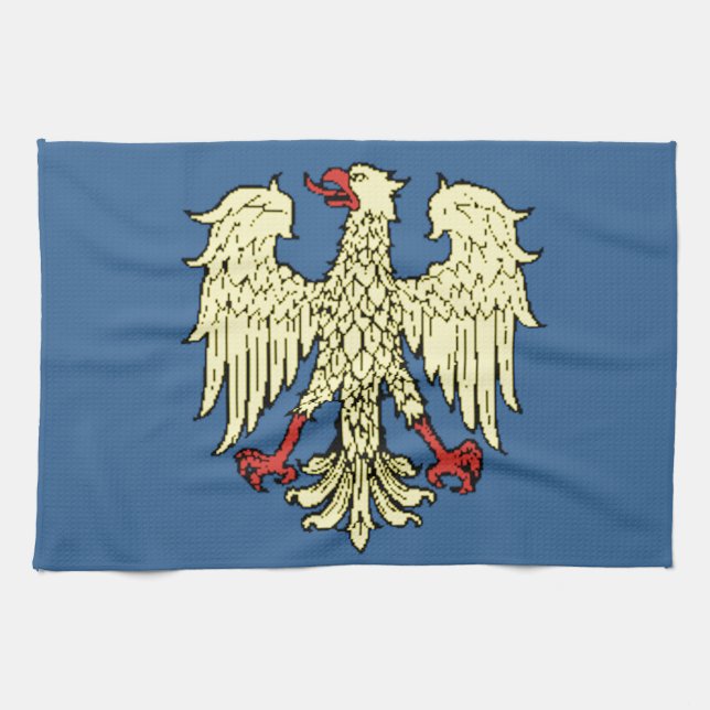 Friuli-Venezia Giulia (Italy) Flag Tea Towel (Horizontal)