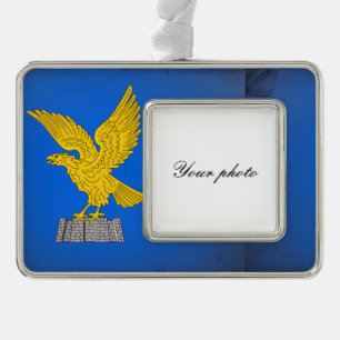Friuli Venezia Giulia Silver Plated Framed Ornament