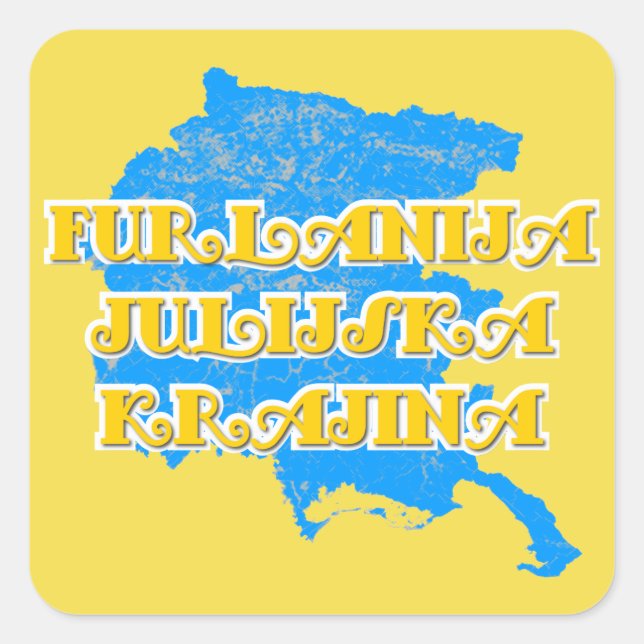 Friuli-Venezia Giulia Square Sticker (Front)