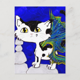 Frixie Socks, Cat Fairy Postcard