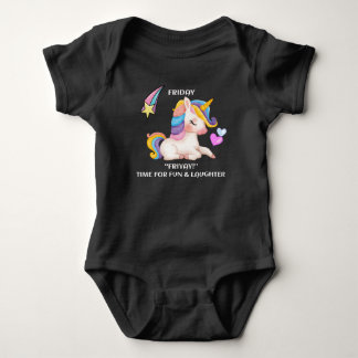 Friyay Fun and Laughter Baby Bodysuit T-Shirt