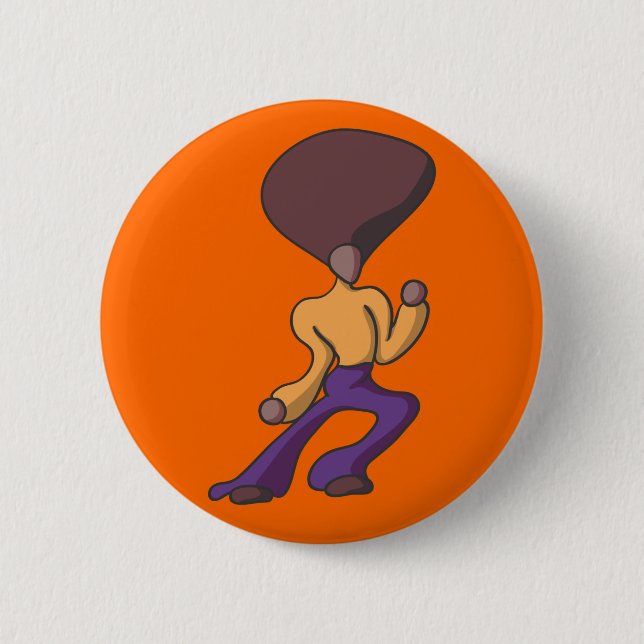 Fro Dude Jam 6 Cm Round Badge (Front)