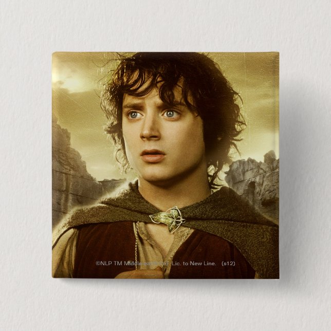 FRODO™ Golden 15 Cm Square Badge (Front)