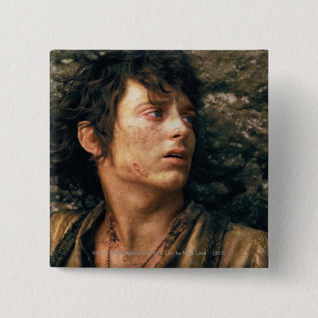 FRODO™ in Despair 15 Cm Square Badge (Front)