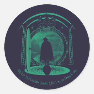 FRODO™ Leaving THE SHIRE™ Silhouette Classic Round Sticker