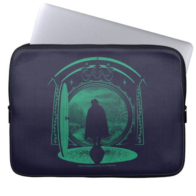 FRODO™ Leaving THE SHIRE™ Silhouette Laptop Sleeve (Front)