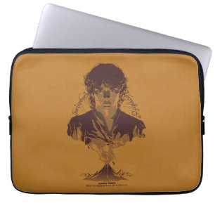 FRODO™ MOUNT DOOM™ Tengwar Inscription Graphic Laptop Sleeve
