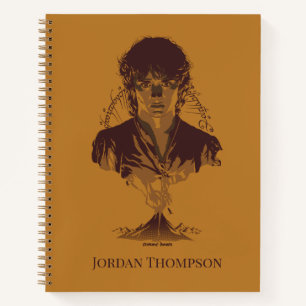 FRODO™ MOUNT DOOM™ Tengwar Inscription Graphic Notebook