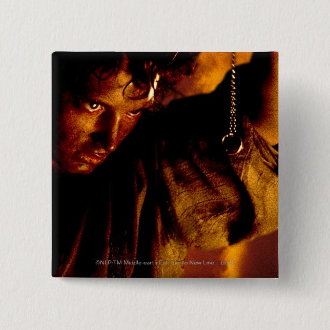 FRODO™ Stares at Ring 15 Cm Square Badge (Front)