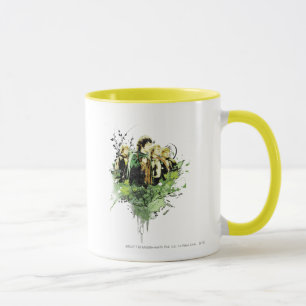 FRODO™ with Hobbits Vector Collage Mug