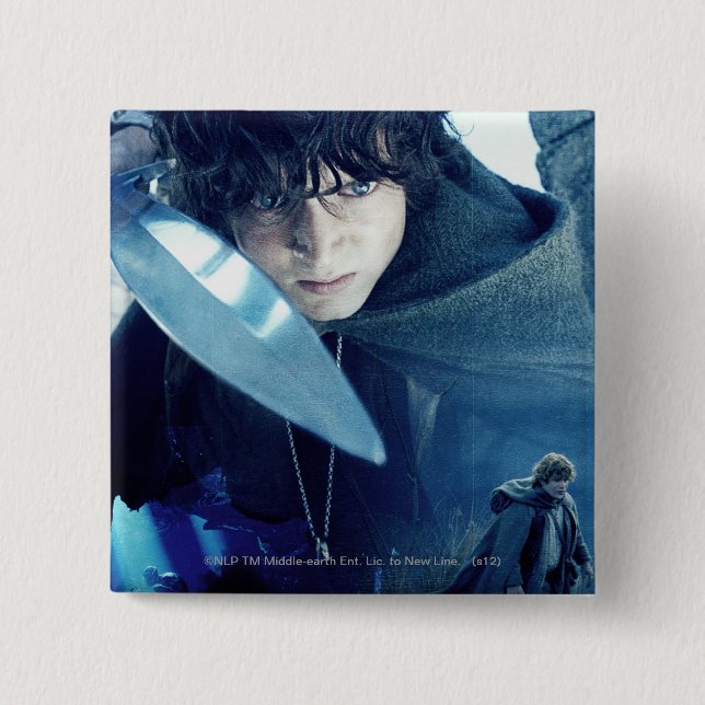 FRODO™ with Sword 15 Cm Square Badge (Front)