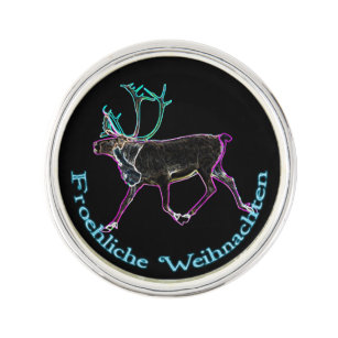 Froehliche Weihnachten - Electric Caribou Lapel Pin