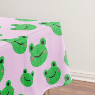 Frog 1st birthday party froggy theme tablecloth