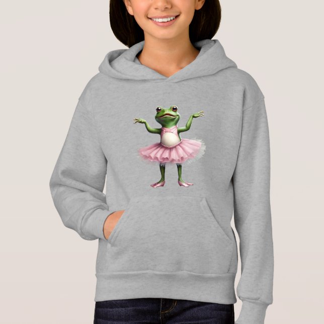 Frog 3 ballerina, frog, dancer, toad, Ai generated (Front)