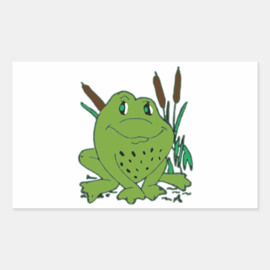 Frog 3 rectangular sticker