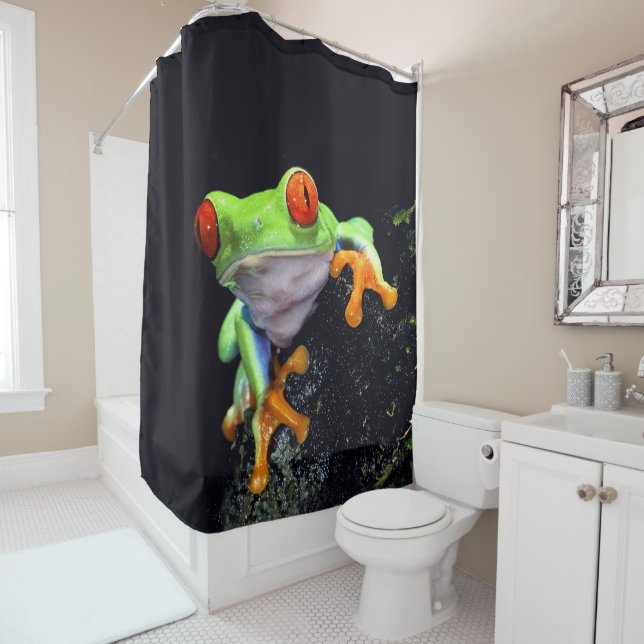 Frog 3 shower curtain (In Situ)