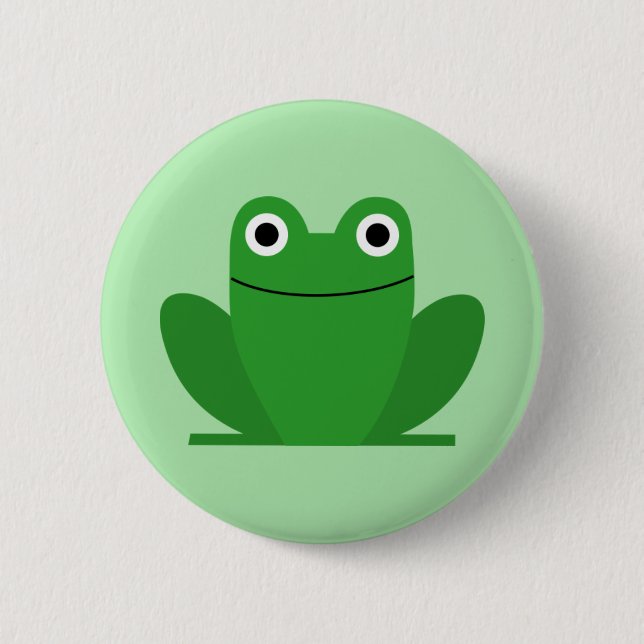 Frog 6 Cm Round Badge (Front)
