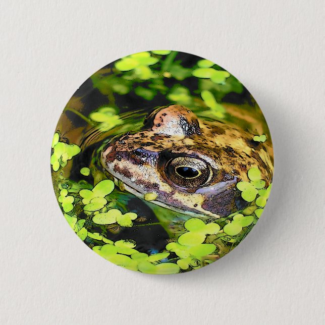 FROG 6 CM ROUND BADGE (Front)