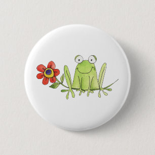 Frog 6 Cm Round Badge
