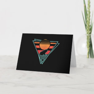 Frog 80s EDM Synthwave Gift Holiday Card