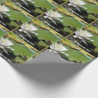 Frog Admiring Lotus Flower Nature Personalised