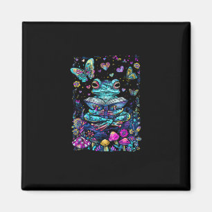 Frog Aesthetic Cottagecore Goblincore Reading Magnet