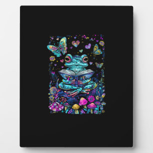 Frog Aesthetic Cottagecore Goblincore Reading Plaque