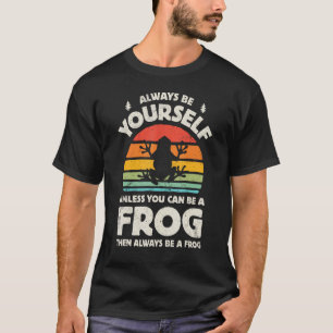 Frog Always Be Yourself Retro Vintage Men Women Am T-Shirt