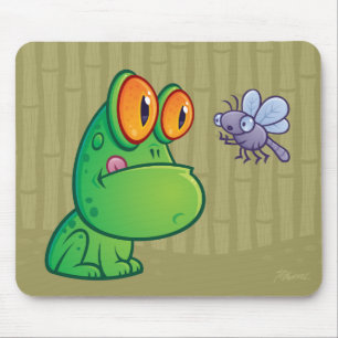 Frog and Dragonfly Mouse Pad