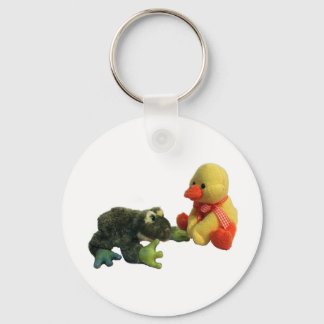 Frog and Duck Key Ring