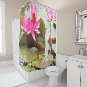 Frog And Lily Pad Shower Curtain