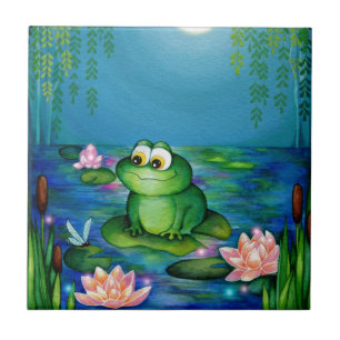 Frog and Lily Pond Tile