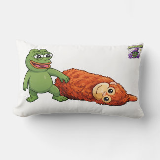 frog and monkey lumbar cushion