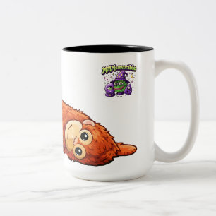 frog and monkey Two-Tone coffee mug