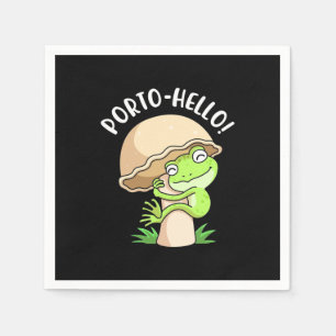 Frog And Mushroom Napkin