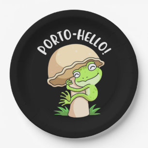 Frog And Mushroom Paper Plate