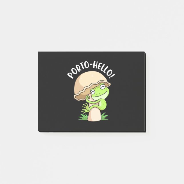 Frog And Mushroom Post-it Notes (Front)