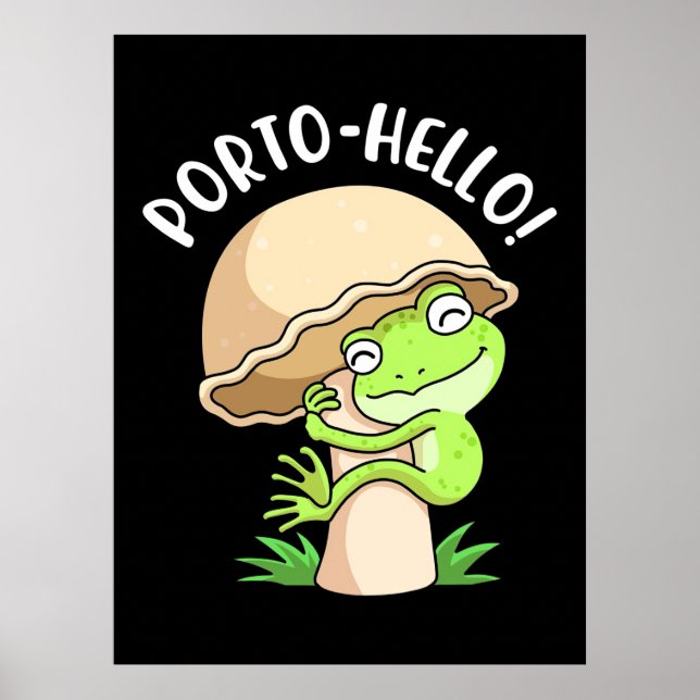 Frog And Mushroom Poster (Front)