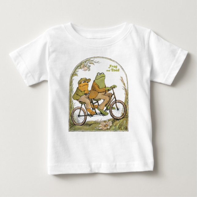 Frog and Toad Bicycle Built for Two Baby T-Shirt (Front)