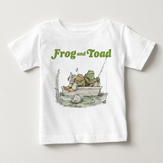 Frog and Toad Fishing Baby T-Shirt (Front)