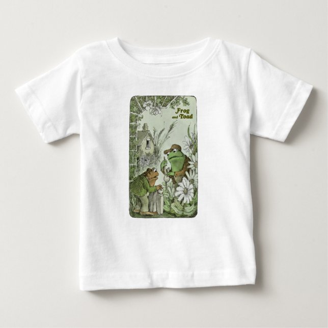 Frog and Toad in the Garden Baby T-Shirt (Front)
