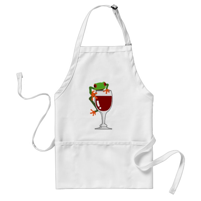 Frog and Wine Standard Apron (Front)