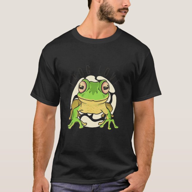 Frog Animal Amphibian Prince Toad Amphibian Love T-Shirt (Front)