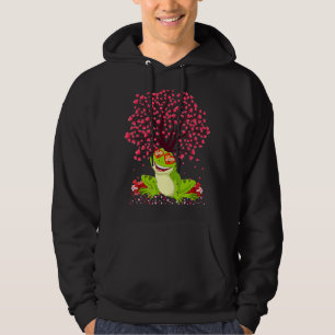 Frog Animal Lover Funny Frog Valentine's Day Hoodie
