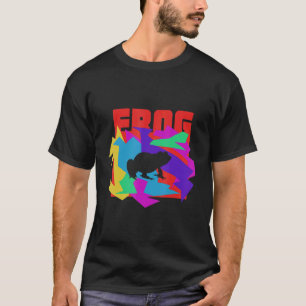 Frog Animal Mosaik Puzzle T-Shirt