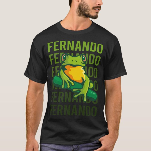 Frog Art - Fernando Name T-Shirt (Front)