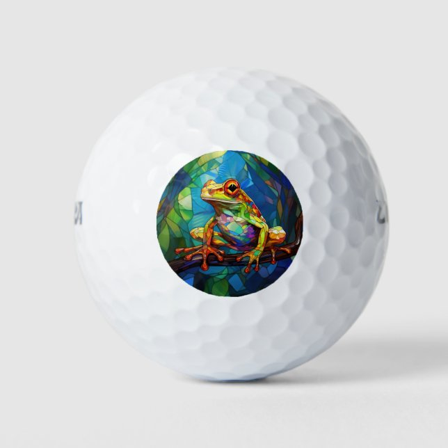 Frog Art Golf Balls (Front)